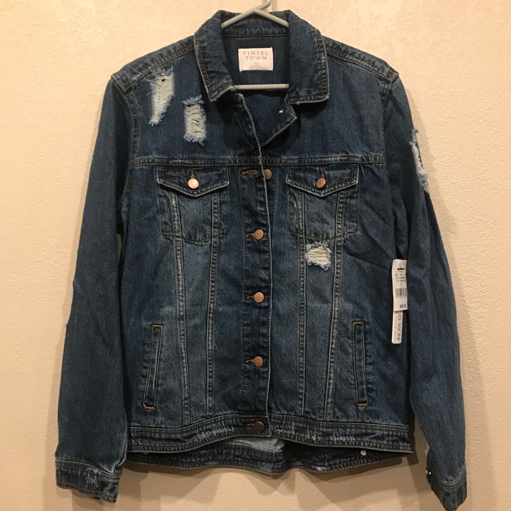 Distressed Denim Jacket